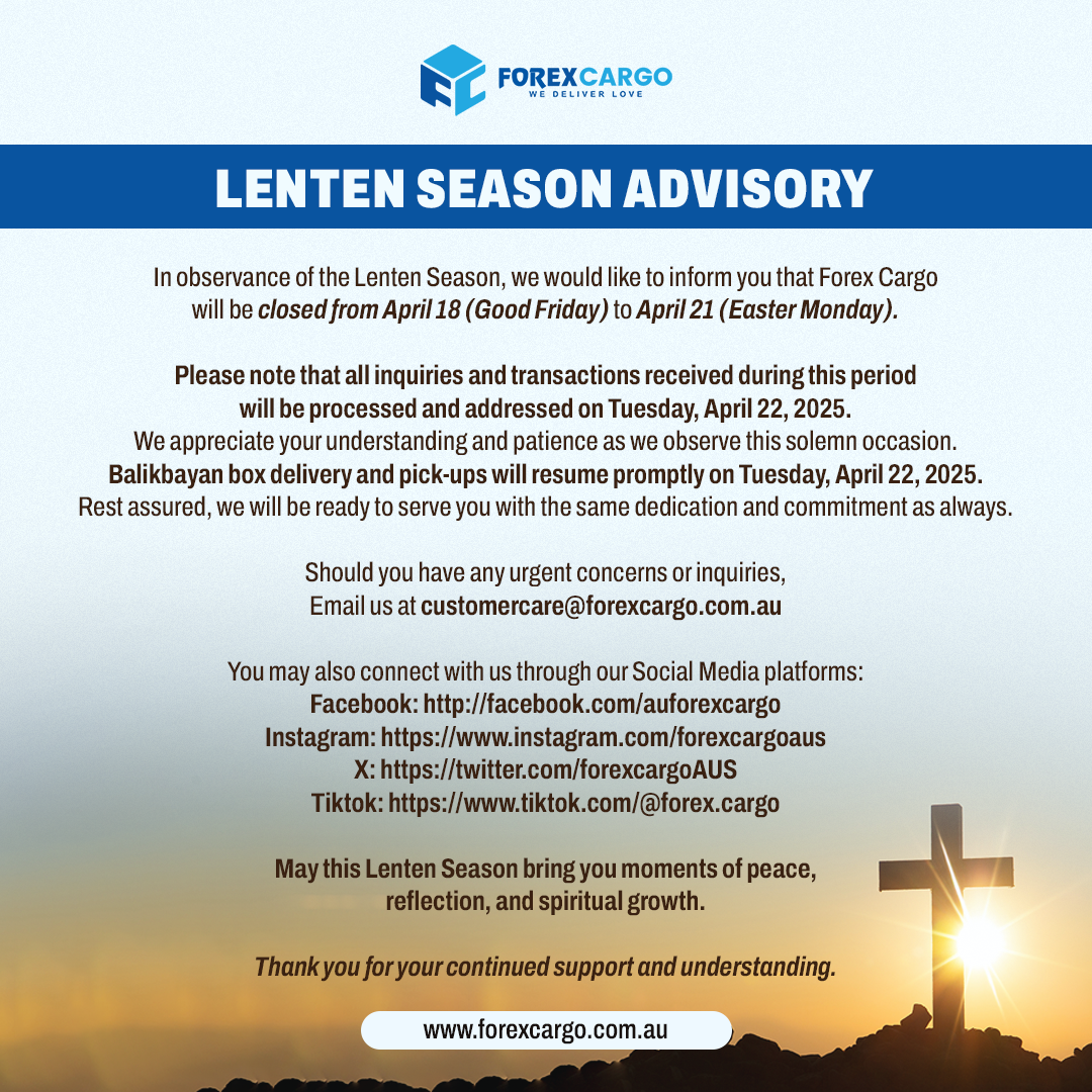 ForexCargo-Lenten-Advisory-2025